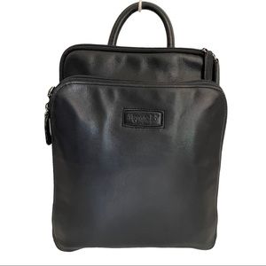 Tignanello Black Leather Backpack Shoulder Bag